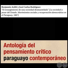 El resurgimiento de una sociedad desmantelada - Por BENJAMÍN ARDITI - Páginas 305 al 314 - Año 2015